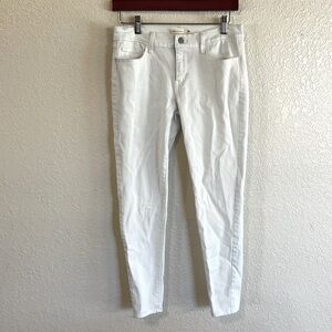 Levi’s 710 Super Skinny White Denim Jeans Size 29 Lowrise